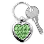 Leaves Pattern Texture Seamless Key Chain (Heart)