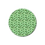 Leaves Pattern Texture Seamless Rubber Coaster (Round)