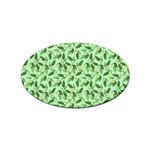 Leaves Pattern Texture Seamless Sticker (Oval)