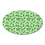 Leaves Pattern Texture Seamless Oval Magnet