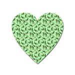 Leaves Pattern Texture Seamless Heart Magnet