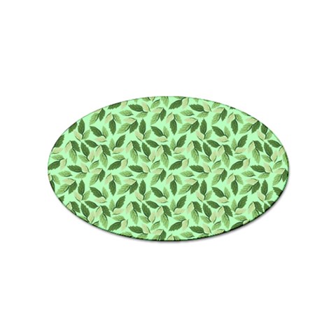 Leaves Pattern Texture Seamless Sticker Oval (10 pack) from ArtsNow.com Front