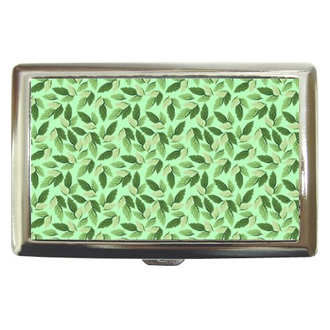 Leaves Pattern Texture Seamless Cigarette Money Case from ArtsNow.com Front