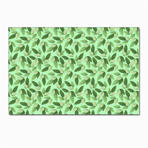 Leaves Pattern Texture Seamless Postcard 4 x 6  (Pkg of 10) from ArtsNow.com Front