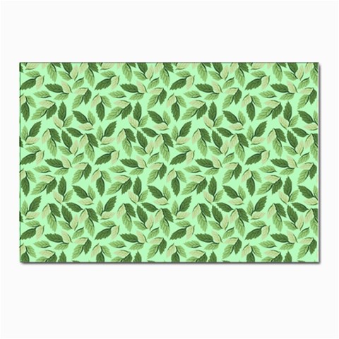 Leaves Pattern Texture Seamless Postcards 5  x 7  (Pkg of 10) from ArtsNow.com Front