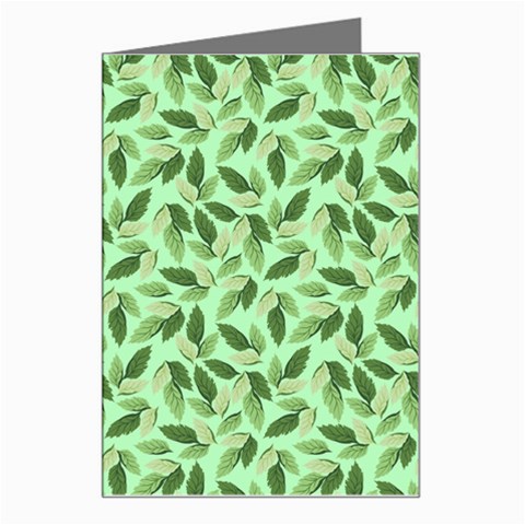 Leaves Pattern Texture Seamless Greeting Card from ArtsNow.com Left