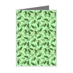 Leaves Pattern Texture Seamless Mini Greeting Card