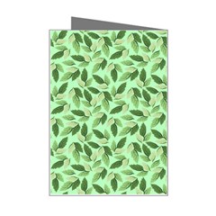 Leaves Pattern Texture Seamless Mini Greeting Card from ArtsNow.com Right