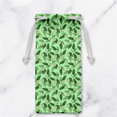 Leaves Pattern Texture Seamless Jewelry Bag from ArtsNow.com Back