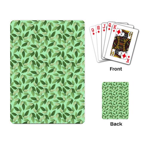 Leaves Pattern Texture Seamless Playing Cards Single Design (Rectangle) from ArtsNow.com Back