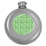 Leaves Pattern Texture Seamless Round Hip Flask (5 oz)