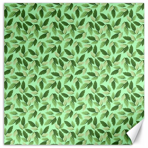 Leaves Pattern Texture Seamless Canvas 12  x 12  from ArtsNow.com 11.4 x11.56  Canvas - 1