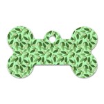 Leaves Pattern Texture Seamless Dog Tag Bone (One Side)