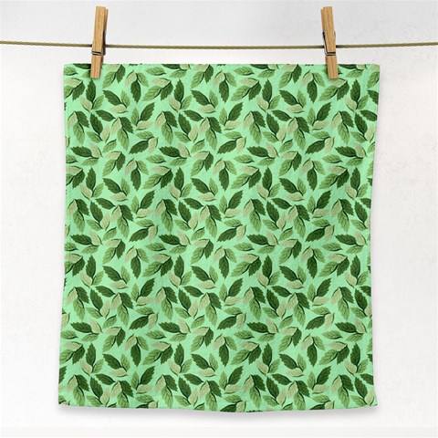 Leaves Pattern Texture Seamless Face Towel from ArtsNow.com Front