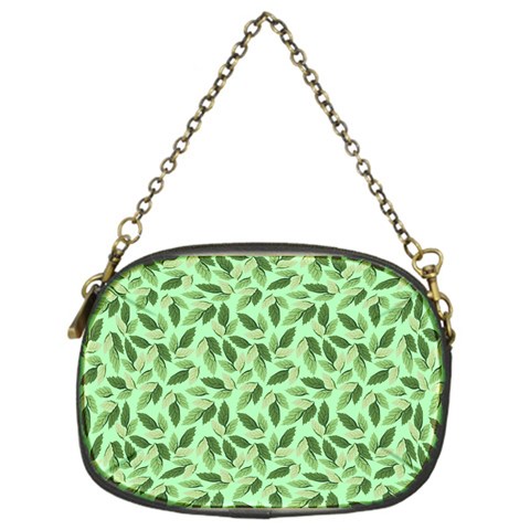 Leaves Pattern Texture Seamless Chain Purse (One Side) from ArtsNow.com Front