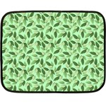 Leaves Pattern Texture Seamless Fleece Blanket (Mini)