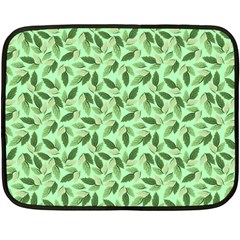 Leaves Pattern Texture Seamless Two Sides Fleece Blanket (Mini) from ArtsNow.com 35 x27  Blanket Front