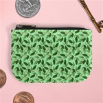 Leaves Pattern Texture Seamless Mini Coin Purse