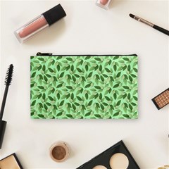 Leaves Pattern Texture Seamless Cosmetic Bag (Small) from ArtsNow.com Front