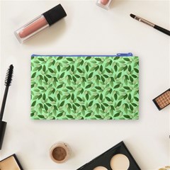 Leaves Pattern Texture Seamless Cosmetic Bag (Small) from ArtsNow.com Back