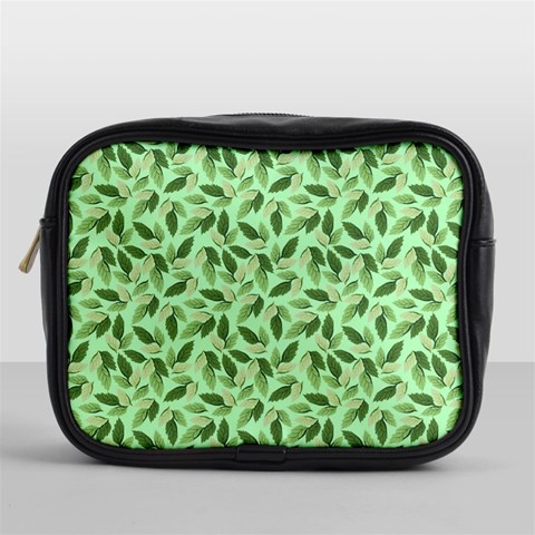 Leaves Pattern Texture Seamless Mini Toiletries Bag (One Side) from ArtsNow.com Front