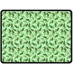 Leaves Pattern Texture Seamless Fleece Blanket (Large)