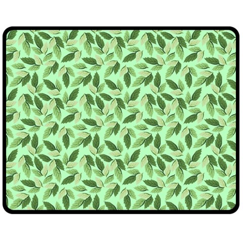 Leaves Pattern Texture Seamless Fleece Blanket (Medium) from ArtsNow.com 60 x50  Blanket Front