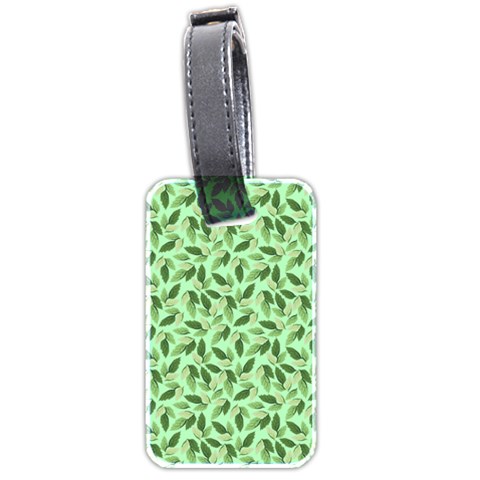 Leaves Pattern Texture Seamless Luggage Tag (two sides) from ArtsNow.com Front