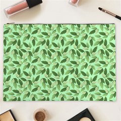 Leaves Pattern Texture Seamless Cosmetic Bag (XXL) from ArtsNow.com Front