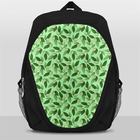 Leaves Pattern Texture Seamless Backpack Bag from ArtsNow.com Front