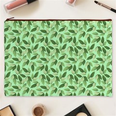 Leaves Pattern Texture Seamless Cosmetic Bag (XXXL) from ArtsNow.com Front