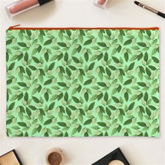 Leaves Pattern Texture Seamless Cosmetic Bag (XXXL) from ArtsNow.com Front