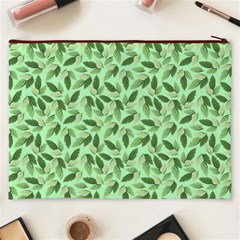 Leaves Pattern Texture Seamless Cosmetic Bag (XXXL) from ArtsNow.com Back