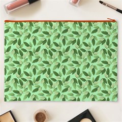 Leaves Pattern Texture Seamless Cosmetic Bag (XXXL) from ArtsNow.com Back