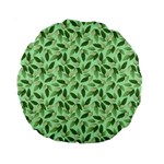 Leaves Pattern Texture Seamless Standard 15  Premium Round Cushions