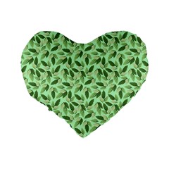 Leaves Pattern Texture Seamless Standard 16  Premium Heart Shape Cushions from ArtsNow.com Back