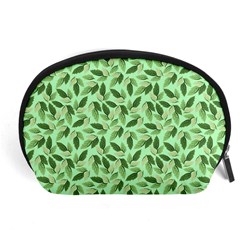 Leaves Pattern Texture Seamless Accessory Pouch (Large) from ArtsNow.com Front