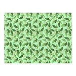 Leaves Pattern Texture Seamless Two Sides Premium Plush Fleece Blanket (Mini)