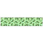 Leaves Pattern Texture Seamless Small Premium Plush Fleece Scarf