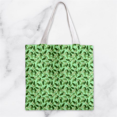 Leaves Pattern Texture Seamless Zipper Grocery Tote Bag from ArtsNow.com Front