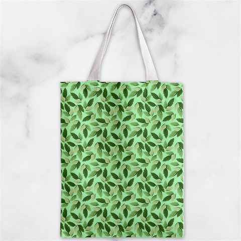 Leaves Pattern Texture Seamless Zipper Classic Tote Bag from ArtsNow.com Front