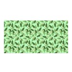 Leaves Pattern Texture Seamless Satin Wrap 35  x 70 