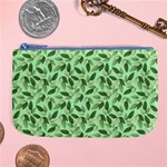 Leaves Pattern Texture Seamless Large Coin Purse