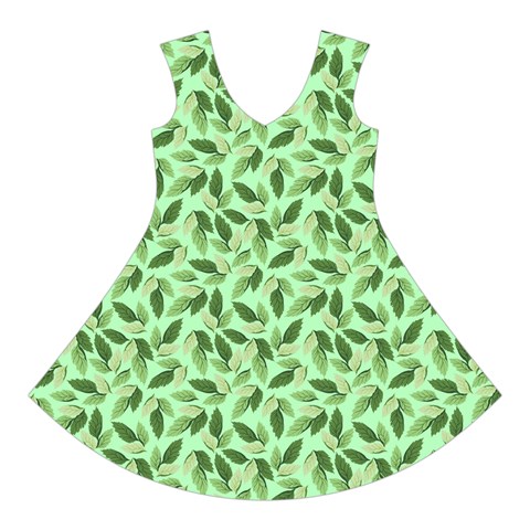 Leaves Pattern Texture Seamless Short Sleeve V Front