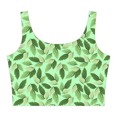 Leaves Pattern Texture Seamless Midi Sleeveless Dress from ArtsNow.com Top Front