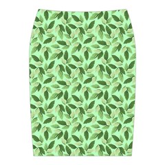 Leaves Pattern Texture Seamless Midi Wrap Pencil Skirt from ArtsNow.com Back