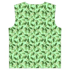 Leaves Pattern Texture Seamless Kid s Button Up Puffer Vest from ArtsNow.com Back