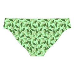 Leaves Pattern Texture Seamless Cross Back Hipster Bikini Set from ArtsNow.com Back Under