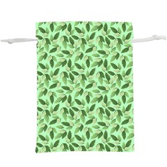 Leaves Pattern Texture Seamless Lightweight Drawstring Pouch (XL) from ArtsNow.com Front