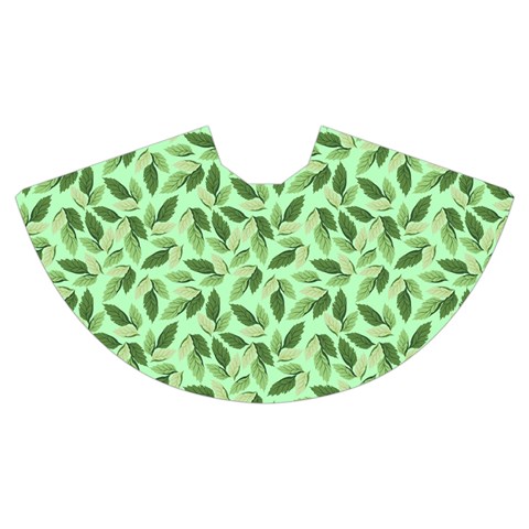 Leaves Pattern Texture Seamless Women s Crop Top Pleated Skater Rave Skirt from ArtsNow.com Skirt Front